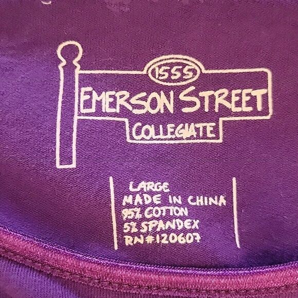 NEW L KSTATE KANSAS PURPLE WILDCATS EMBELLISHED TSHIRT TOP LARGE NWT - Picture 3 of 5